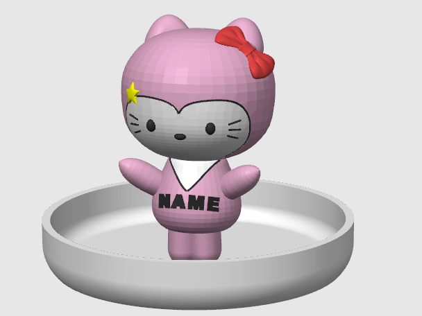 Valentine Personalized Hello Kitty Jewelry Holder