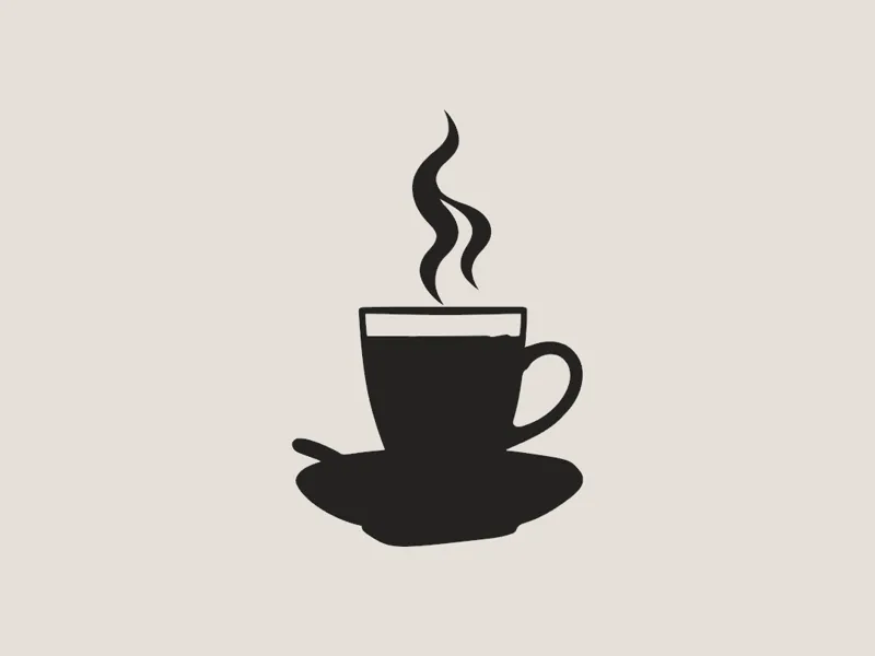 Modern Coffee and Tea Cup Wall Art 