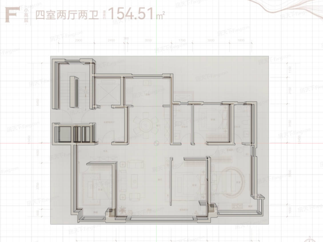 石家庄云山樾155户型展示模型