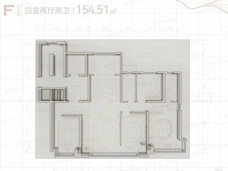 石家庄云山樾155户型展示模型