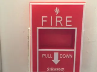 fire alarm light switch