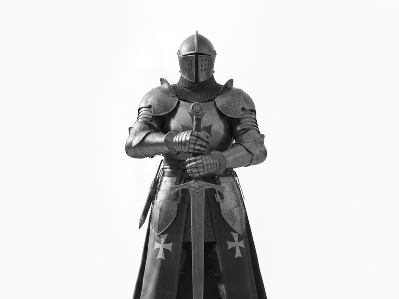 Medieval Templar Knight - High Detail 