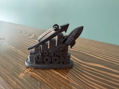 To The Moon keychain