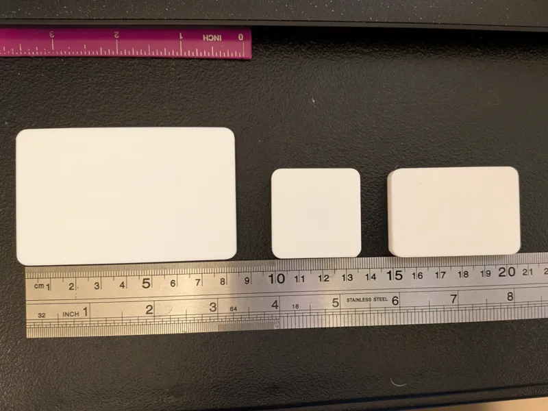 Nametag and fridge magnet blanks