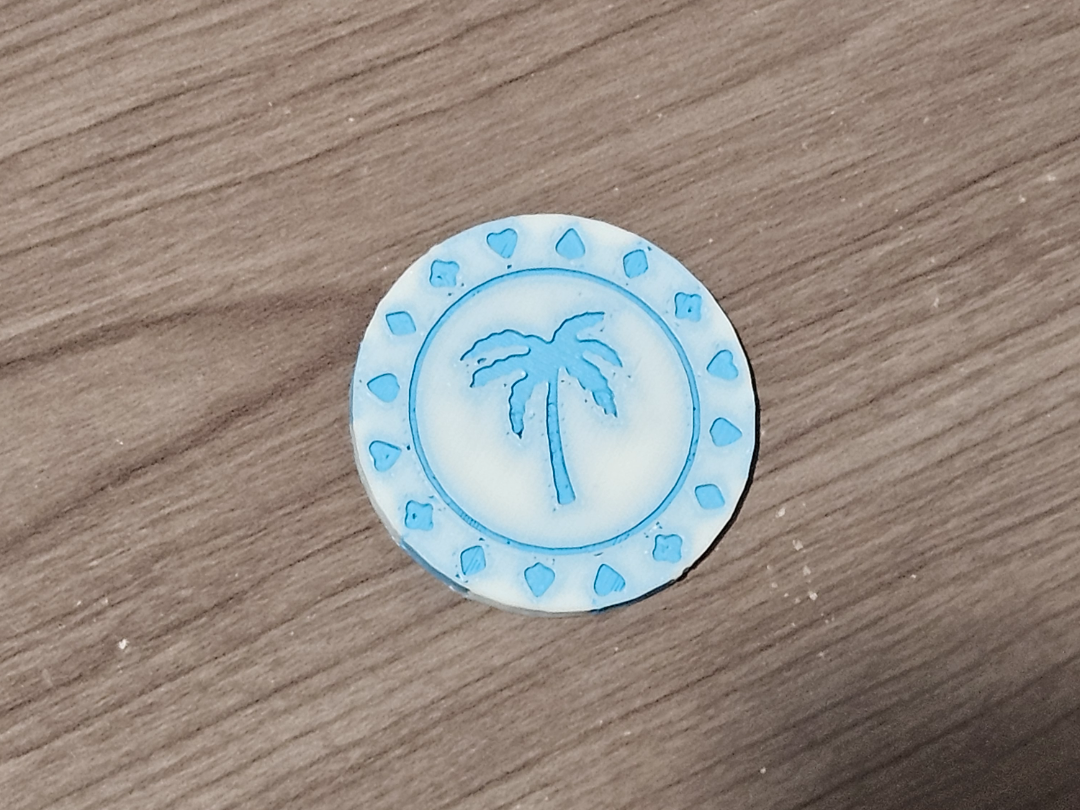 Palm Tree Poker Chip