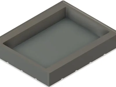 Gridfinity IKEA glass containers & lids holder