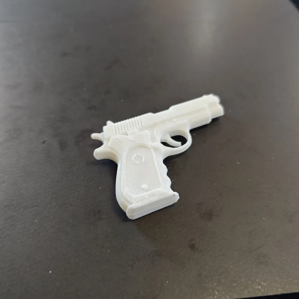 Miniature Static Weapon Prop: Micro Submachine Gun Toy, Small Scale ...