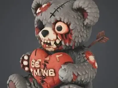Valentine teddy creapy