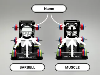 PR Tracker Logo Barbell
