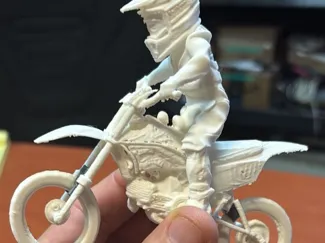 Motocross bike jump model