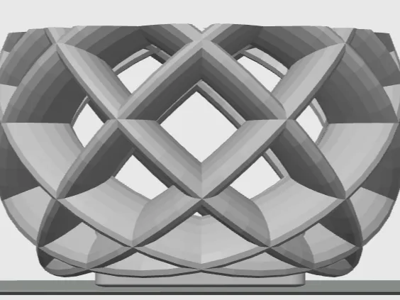 stylish basket vase