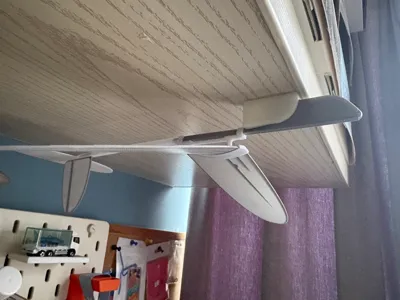 Free-flight glider model "Wing Star" aircraft storage stand