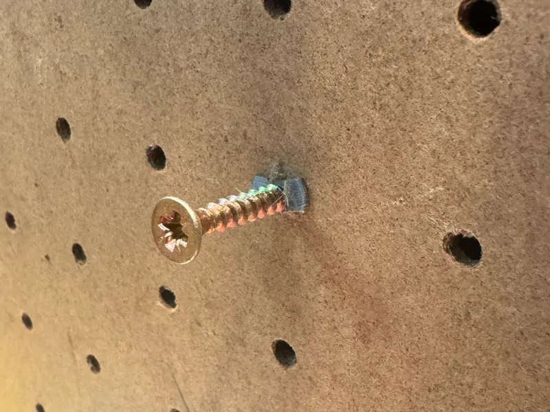 Pegboard Screw Adapter