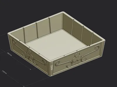 Decorative box with dividers