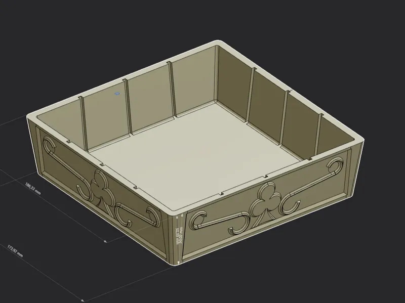 Decorative box with dividers