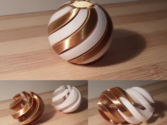 Balle fidget spirale
