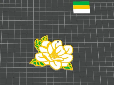 magnolia keychain
