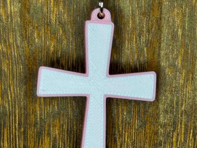 Cute Cross Keychain