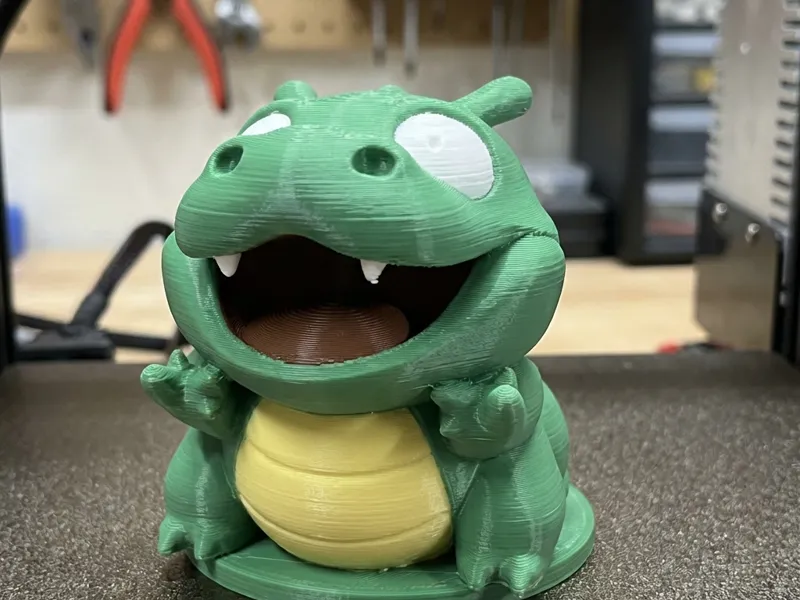 Happy Baby Croc Figurine - Multi-Color FDM