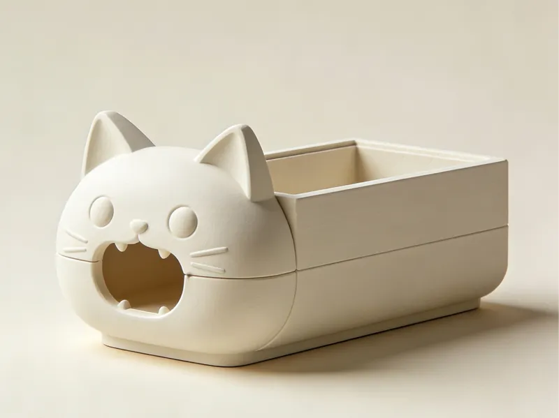 猫咪桌面收纳盒