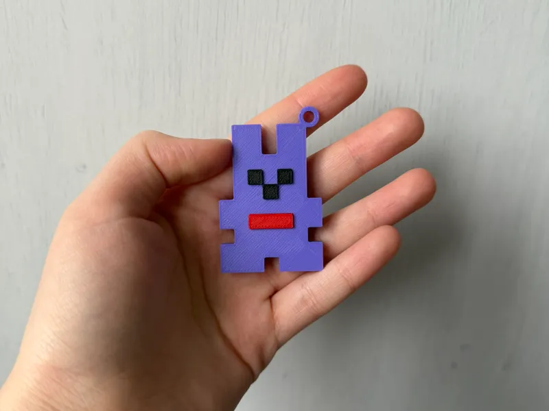 Small Bonnie Pixel Keychain