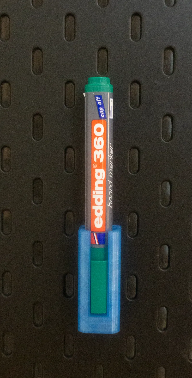 Ikea skadis whiteboard marker holder