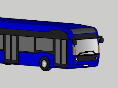 Electric bus - low-floor