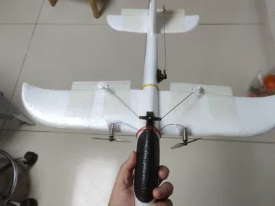 48mm hand launch glider 3D Printed parts, including ailerons, elevator, and 1020 coreless motor mount, 820 coreless motor mount