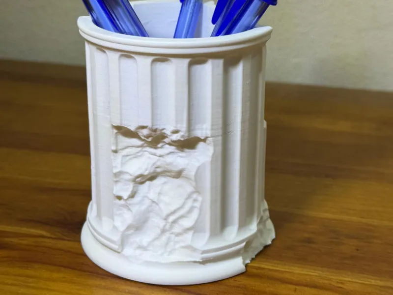 Damaged Greek Column Organizer