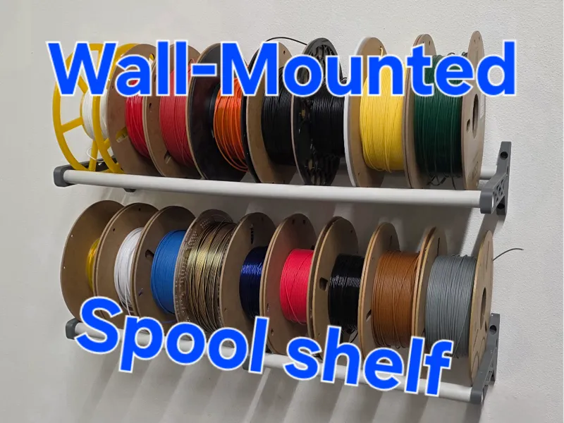 Wall-mounted filament spool Shelf
