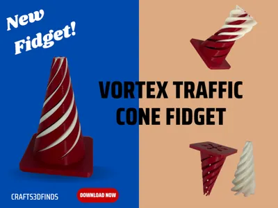 Traffic Cone Vortex Fidget Toy