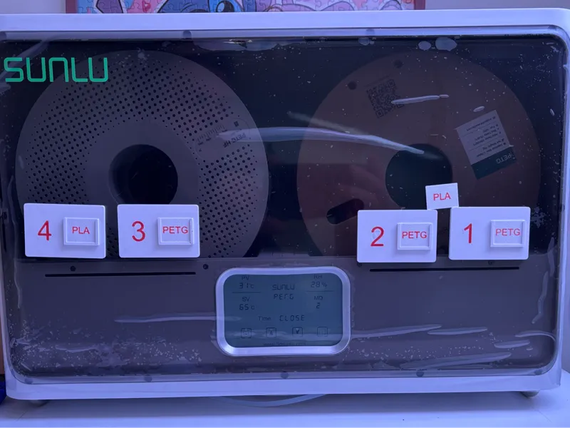 Sunlu numero e tipo di filamento