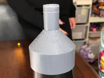 Leaf Blower adapter for inflating towable tube