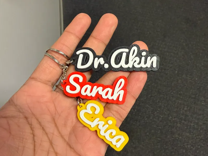 Keychain- Sarah, Erica, Akin, Campana, Matthew