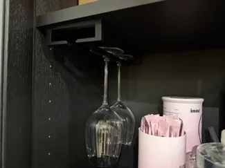 倒挂免打孔/可打孔红酒架子酒柜高脚杯悬挂收纳摆件