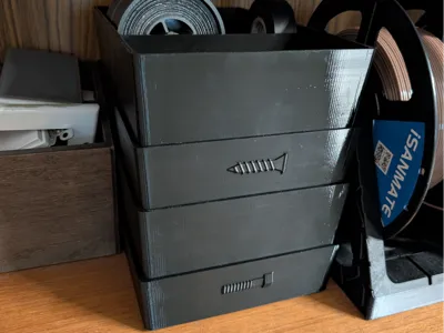Stackable storage tray organizer 9x6x2 inches