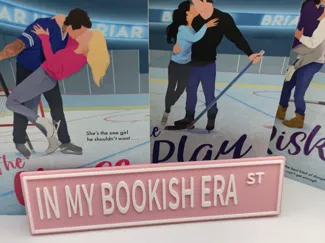 In my bookish era book shelf sign