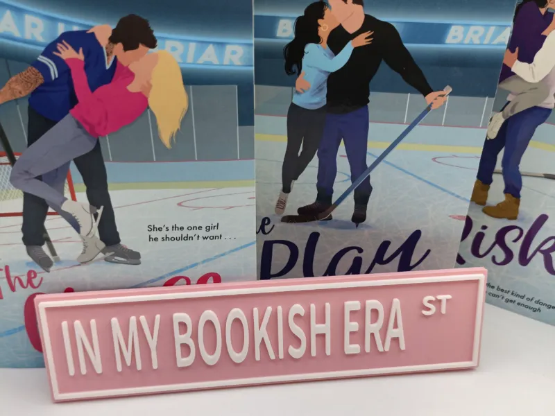 In my bookish era book shelf sign