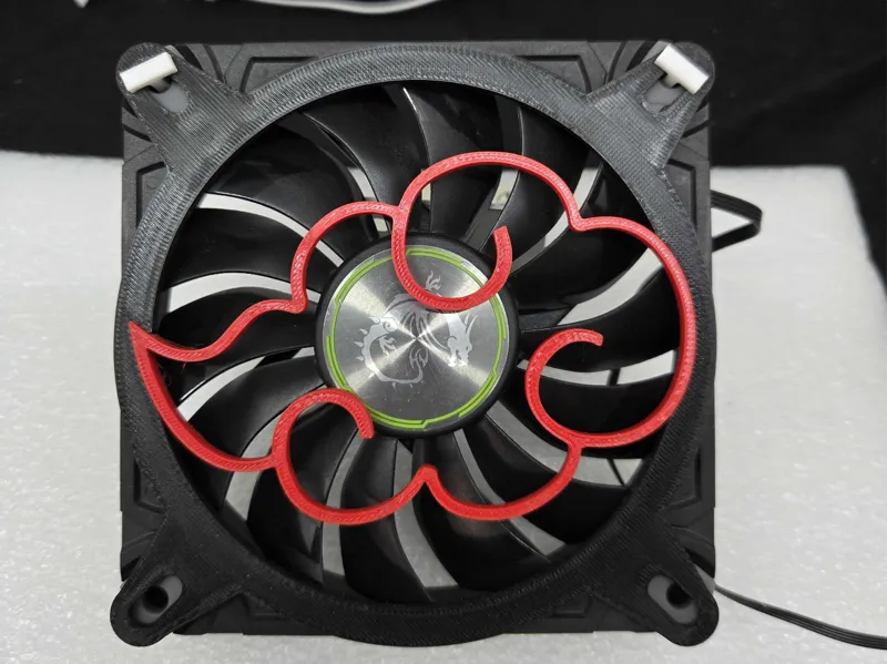 (Multicolor) Naruto 120mm Akatsuki Cloud Fan Grill