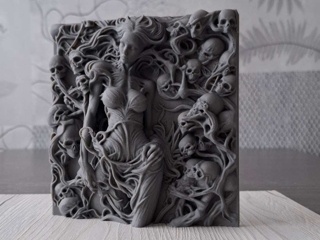Ethereal Embrace - Relief Sculpture
