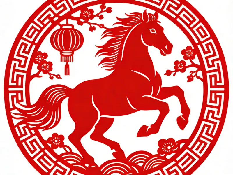 2026马年窗花剪纸装饰