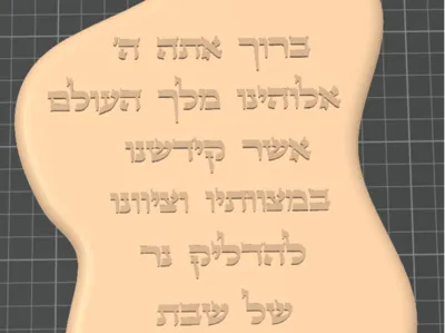 Blessing for Shabbat candles