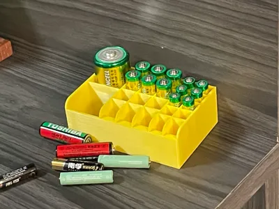 Open-top Dry Cell Battery Storage Box