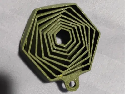 Hexagonal Fidget Keychain