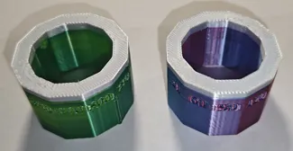 Multicolor filament test