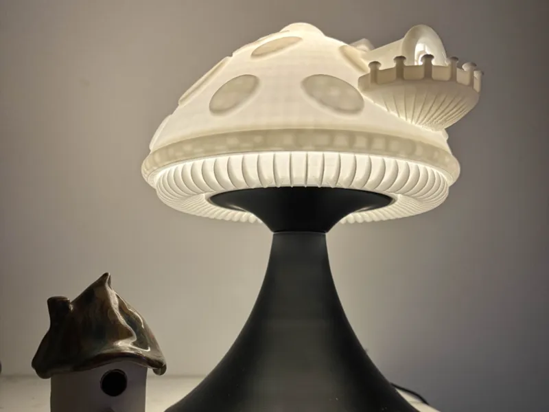 Mushroom fantasy lamp shade