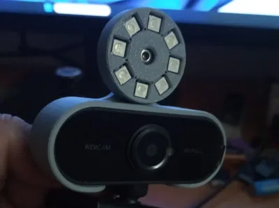 LED Matrix Holder for Webcam