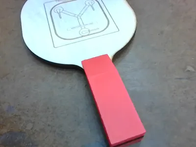 Ping pong paddle handles
