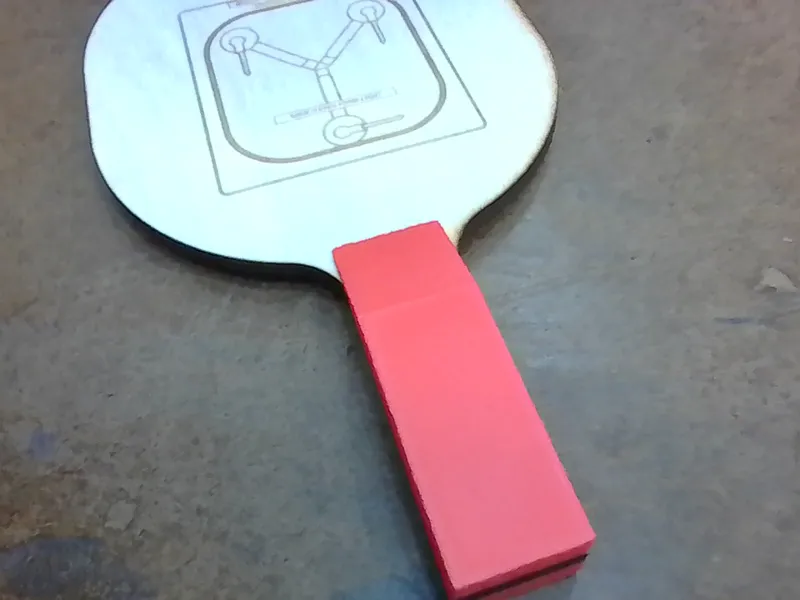 Ping pong paddle handles