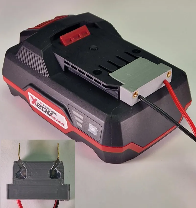 Parkside GLUABLE power plug adapter 20V battery.